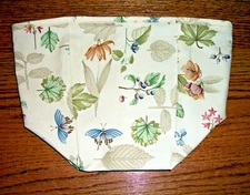 Crazy Good Tall Tissue Basket Liner from Longaberger Botanical Fields fabric!