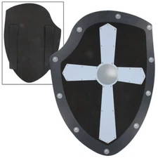 Fortitude Iron Cross Medieval Foam Shield - Pretend Play Costume Accessory