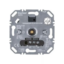 Berker Dimmer 2973 Dreh-/Druckknopf 20-210W universal mit Lichtwertspeicher