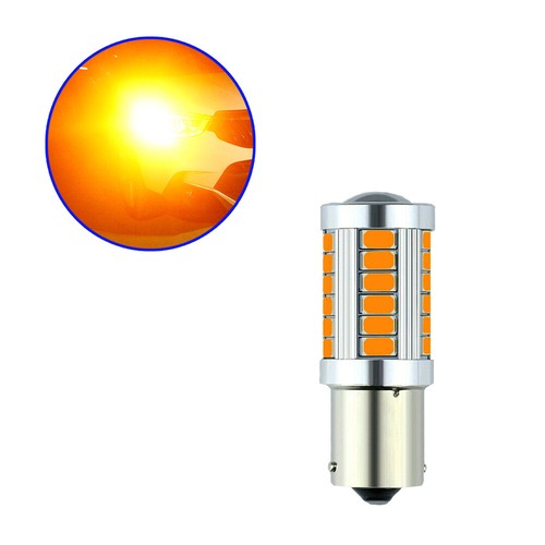 BAU15S PY21W LED Canbus No Error 33SMD 5730 1156 LED Car Turn Signal Light Amber - Picture 10 of 13