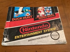 Nintendo NES-MH-USA Instruction Booklet/Manual Only Super MARIO BROS Duck Hunt