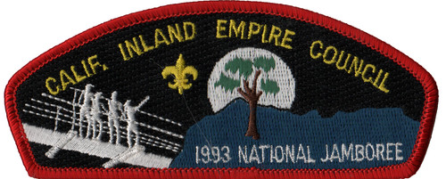 1993 Jamboree California Inland Empire Council CA JSP Red Bdr (AR1662)
