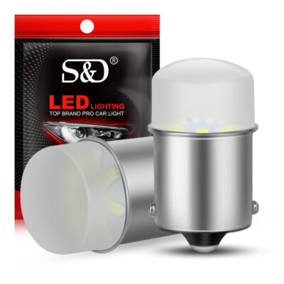 2Pcs 1156 BA15S P21W 9SMD 3014 LED Bulbs Car Brake/Turn/Tail/Revese Light White