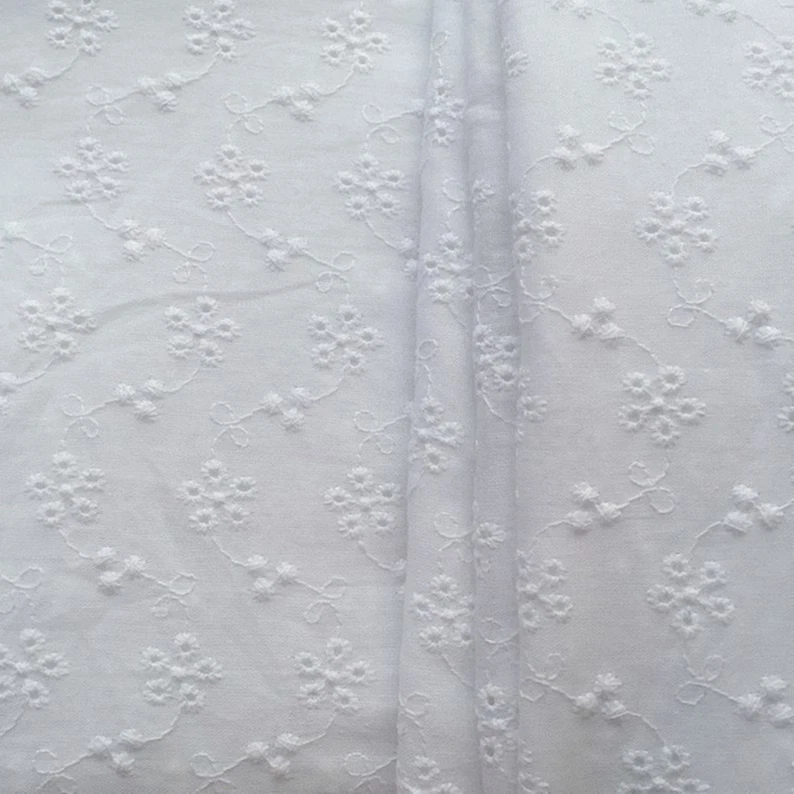 Toldo - Tamaño Completo Fantasía Ojales Encaje Blanco - Se Adapta a Marco de Cama Plano o Curvo Top Foto 3 de 4