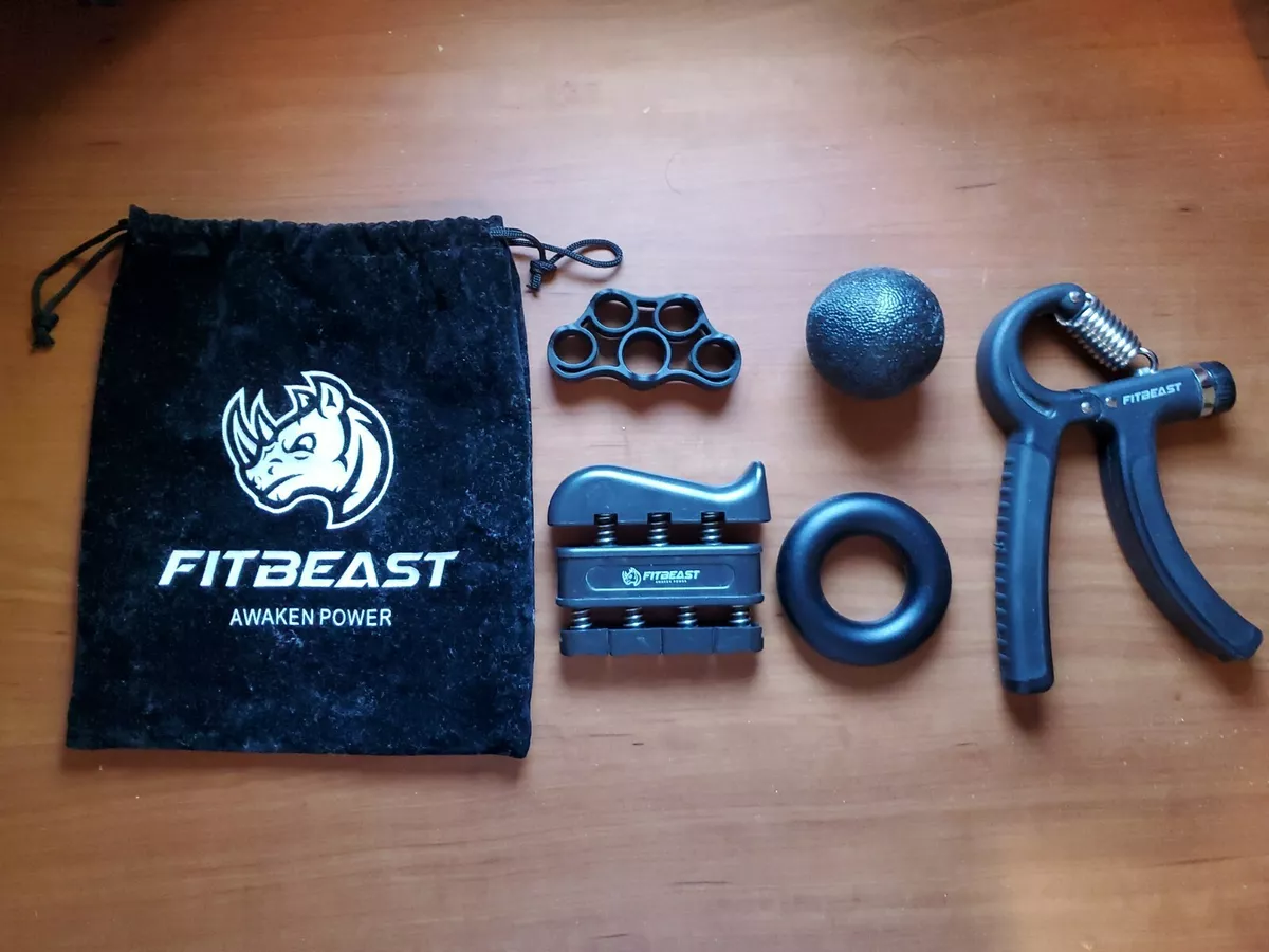 Adjustable Hand Grip Strengthener Workout Kit - FitBeast