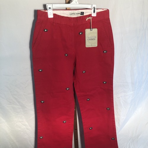 Georgia Bulldogs Women’s NWT Red Capri Pants Size 2. With 24 Inch Inseam Pockets - Picture 3 of 11