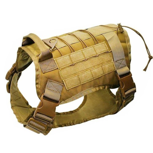 NUEVO Arnés de chaleco táctico para perros - Chaleco militar para perros +Correa - Picture 15 of 37