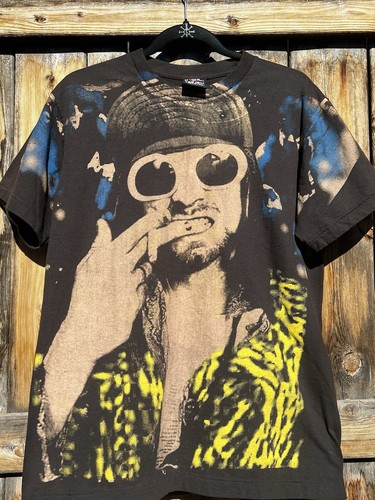 Vintage All Over Print Kurt Cobain Nirvana Shirt by Giant Large - Bild 3 von 9