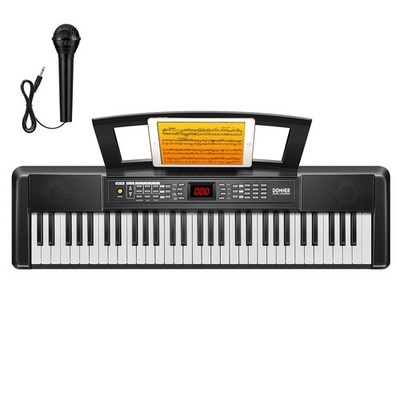 Elektronisches Keyboard Donner DEK-100 128 Töne 60 Demos Rhythmen Mikrofon