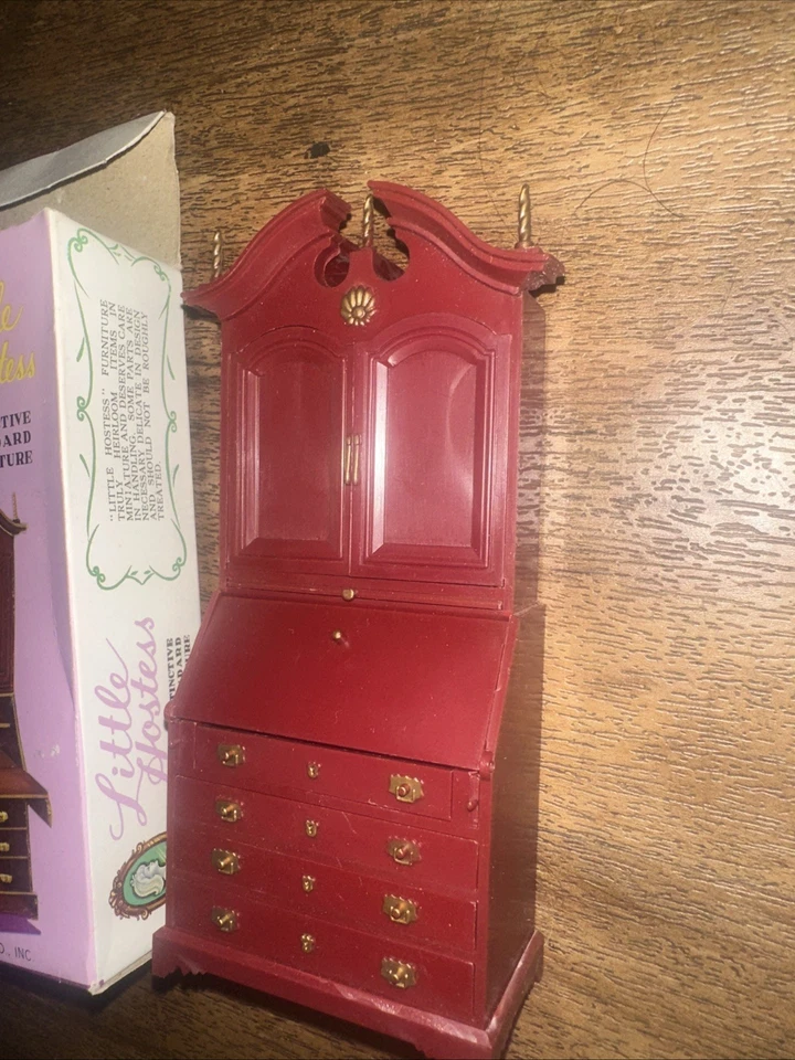 Little hostess by Marx secretary desk Miniature Doll House Dollhouse Furniture - Image 2 of 4