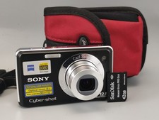 SONY CyberShot Digital Camera DSC-W215 4x zoom 12.1mp Great Battery Card NO Char