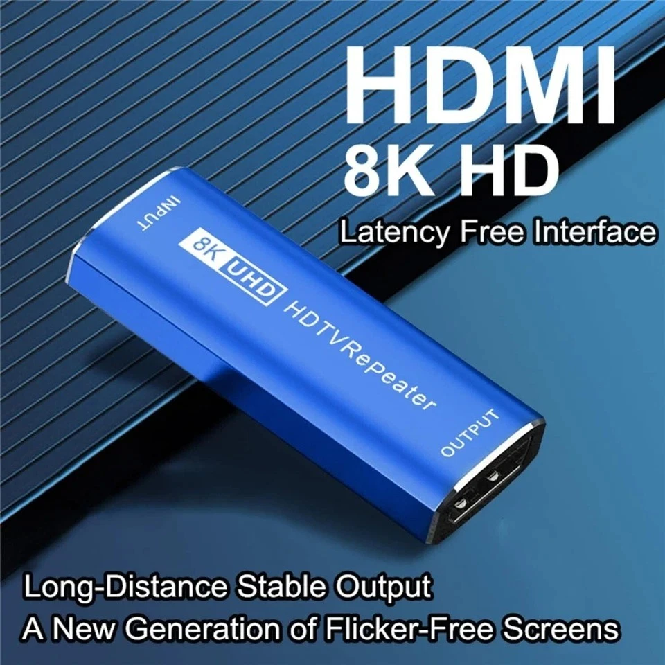 30M 8K/60Hz HDMI Repeater HDMI Kabel Extender Signal Booster Verstärker - Bild 2 von 4