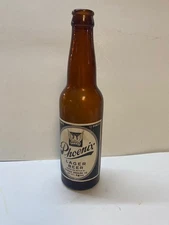 PHOENIX Brewing Co Beer Bottle Black & White Paper Label- Bay City, MI ~ BW459