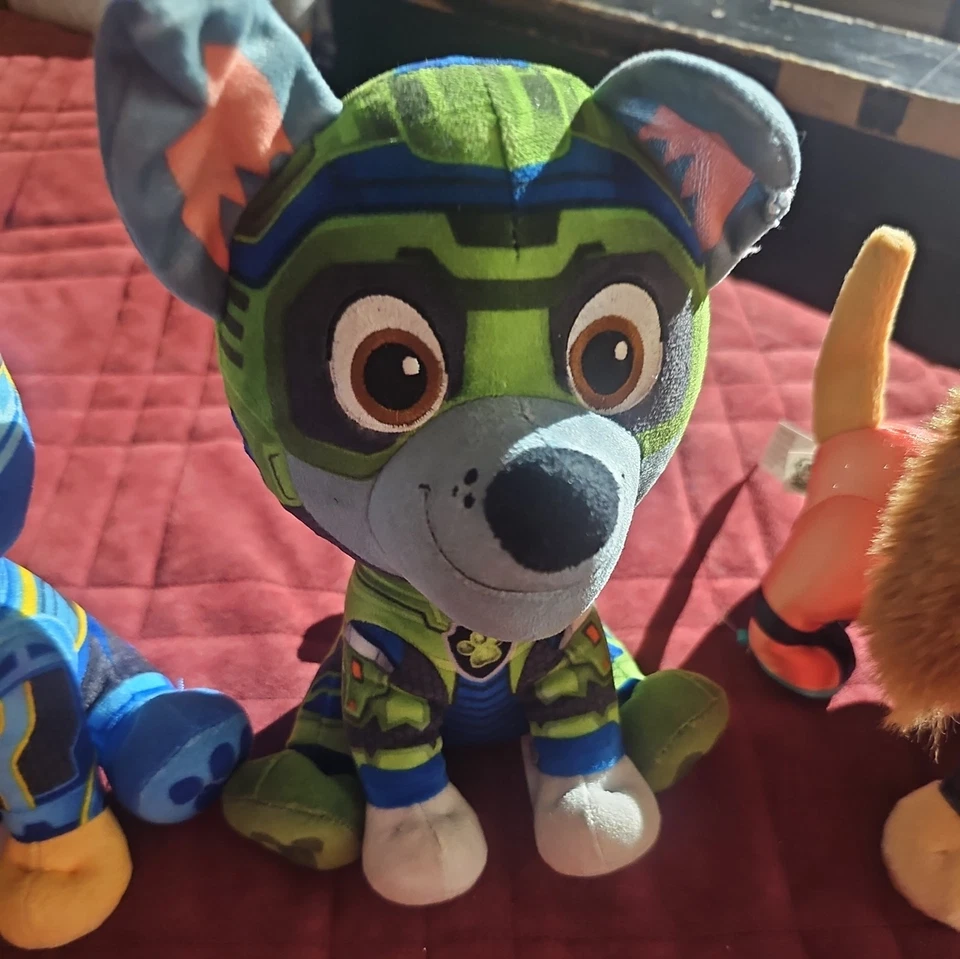 Paw Patrol 7" Peluche La Poderosa Película Skye Chase Rocky Zuma Escombros Marshall Cachorros Foto 3 de 4