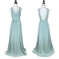 Show Me Your Mumu Medium NWT Jenn Maxi Dress Bridesmaid Gown in Silver Sage
