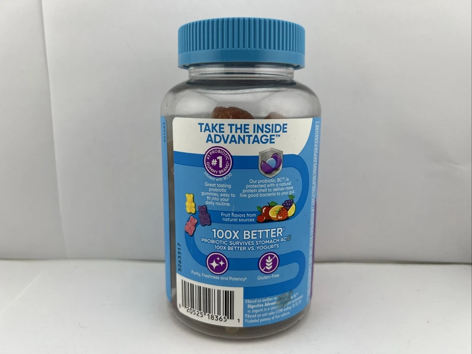 Ventaja digestiva, gomitas probióticas diarias, 80 unidades - ¡ENVÍO GRATUITO! Foto 4 de 4