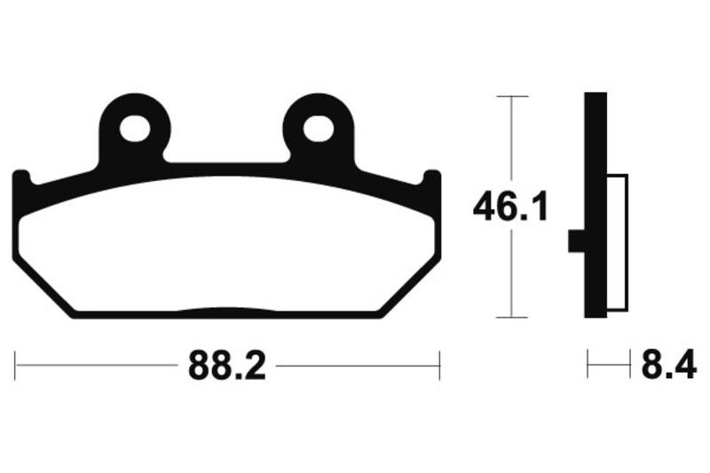 Plaquettes de frein TECNIUM métal fritté MSS304 pour scooter moto