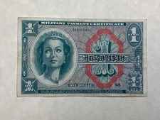~ One Dollar $1 MILITARY PAYMENT CERTIFICATE MPC SERIES 611  - Free US  Shipping