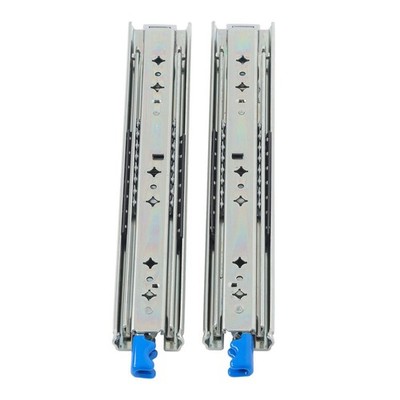 1 Pair Locking Drawer Slides 14 Inch Lock & Full Extension 250 lbs Load Capacity