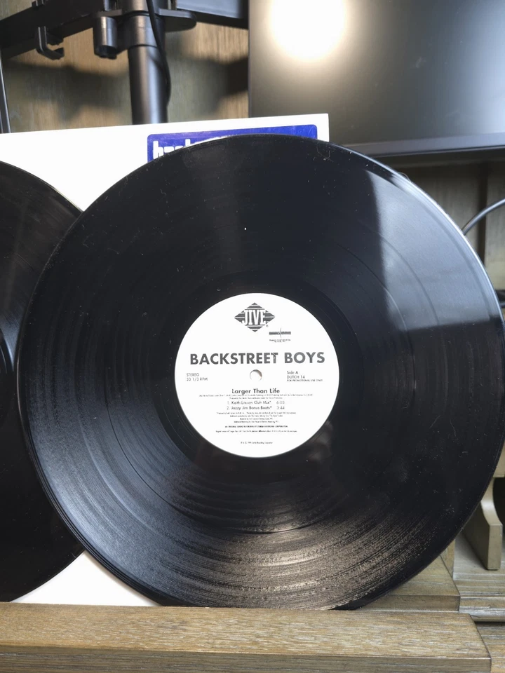A2 2 x 12" vinyl set BACKSTREET BOYS USA WHITE LABEL PROMO LARGER THAN LIFE Foto 4 de 4