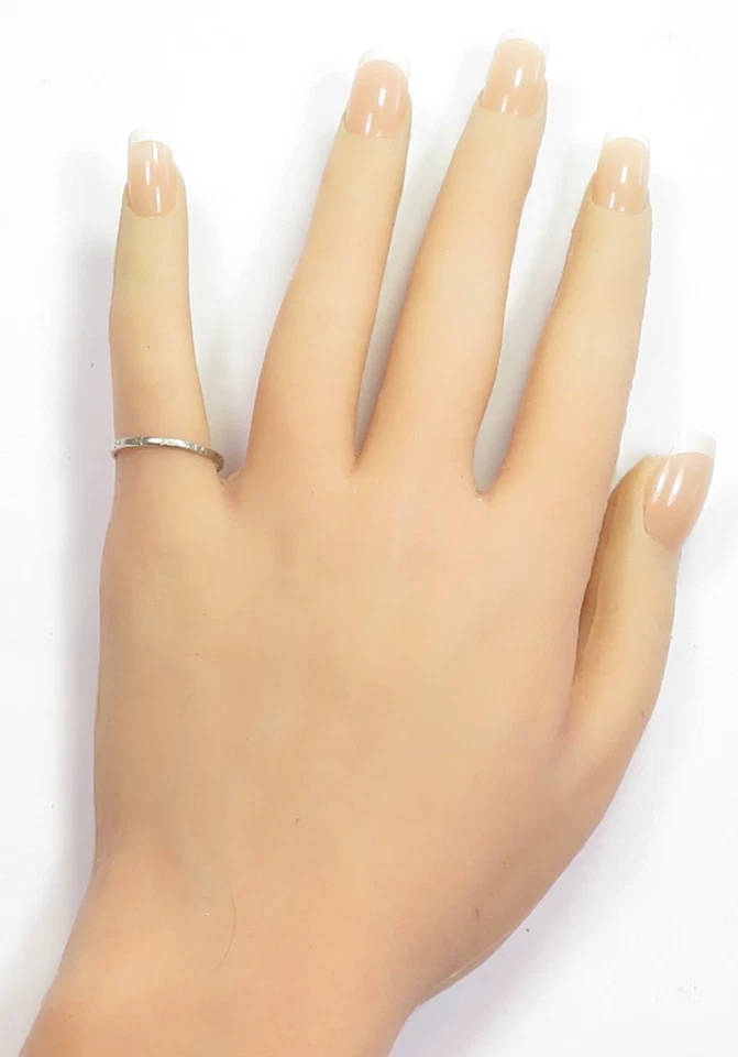 Antique Platinum 1920's Wedding Band DTD '35 Ring Size 7 UK-N1/2 1.74 MM Deco - Image 2 of 4