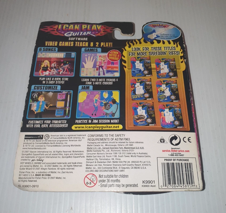 2007 Mattel Can Play Guitar Nashville Hit Guitar Greats Barbie Guitar? Foto 4 de 4