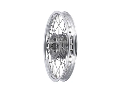Speichenrad 1,6 x 16" Alufelge poliert + Chromspeichen für Simson S50, S51, KR51 - Bild 1 von 4