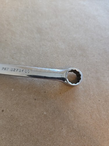 Llave combinada Snap On 3/8" 12PT SAE cromada corta EE. UU. OEX120 - Imagen 8 de 10