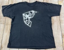 Mens Famous Stars and Straps Y2K Black Sun Faded T Shirt Size XL