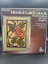 Vintage Vogart Crafts Style #4808 Hook-it Latch Wall hanging Picture Rug NEW