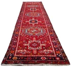 Rare Hand Knotted Vintage Tribal Karaja Hareez Wool Area Runner Rug 11 x 3 Ft