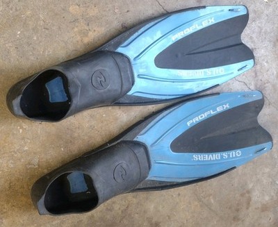 US DIVERS PROFLEX FINS Small Size 5 - 6.5 Used, Good Condition