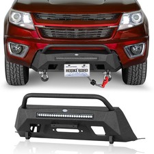Fit 2015-2020 Chevy Colorado Stubby Front Bumper W Winch Plate Led Light Bar