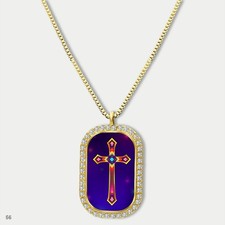 Stunning Colorful Jesus Christ Crucifix Cross Fashion Pendant Necklace Chain Pri
