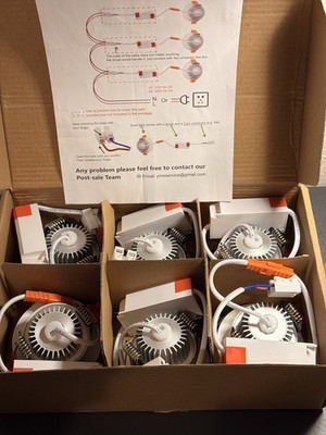 LEDLightsWorld 3.5in LED Recessed Downlight 5w4000K Dimmable 6pak