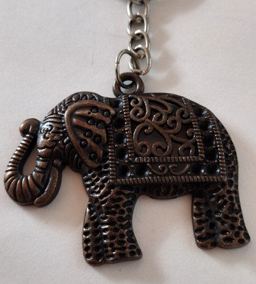 Elephant Detailed Figure Keychain Charm