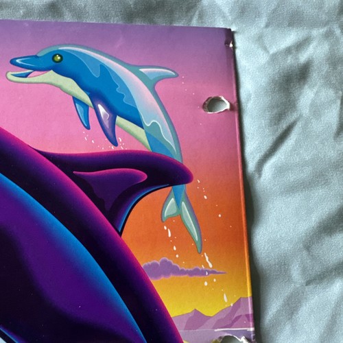 Retro 90s Lisa Frank Trends Max Splash Folder Penguins Orca Whale Dolphin - Picture 14 of 24