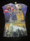 JOHNNY WAS Rhinestone Bling Alien T Shirt Short Sleeve Printed Top Women's S NEW