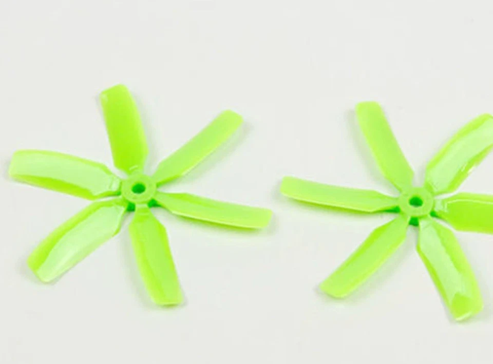 6 Blades 5x4 Propeller Green 10 pairs CW CCW for RC Quadcopter Racing FPV Drone - Image 2 of 2