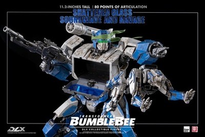 Transformers Bumblebee DLX Shattered Glass Soundwave Ravage Threezero Exclusive