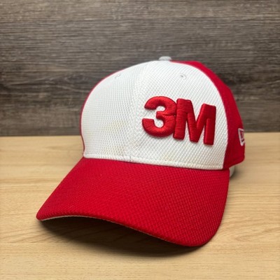 3M Racing Hat Cap Flex Fit M/L Red White Hendrick Motorsports New Era NASCAR #24