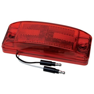 RoadPro 8-LED Marker Light RP-1284R Rectangle 6-Inch by 2-Inch Lens Truck Traile
