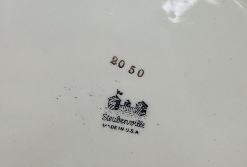 1940’s Steubenville Rococo Dinner Plate 11" Floral #2050 4 Plates - Picture 10 of 11