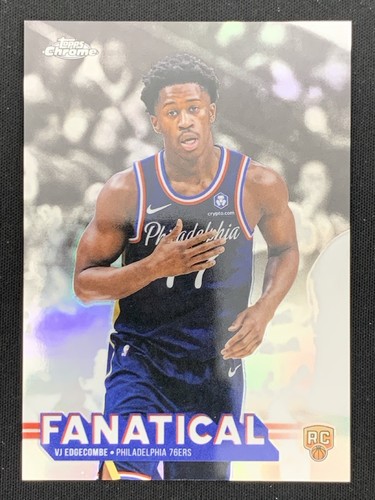 VJ Edgecombe 2025-26 Topps Chrome Update Fanatical RC #FAN-13 -qw3