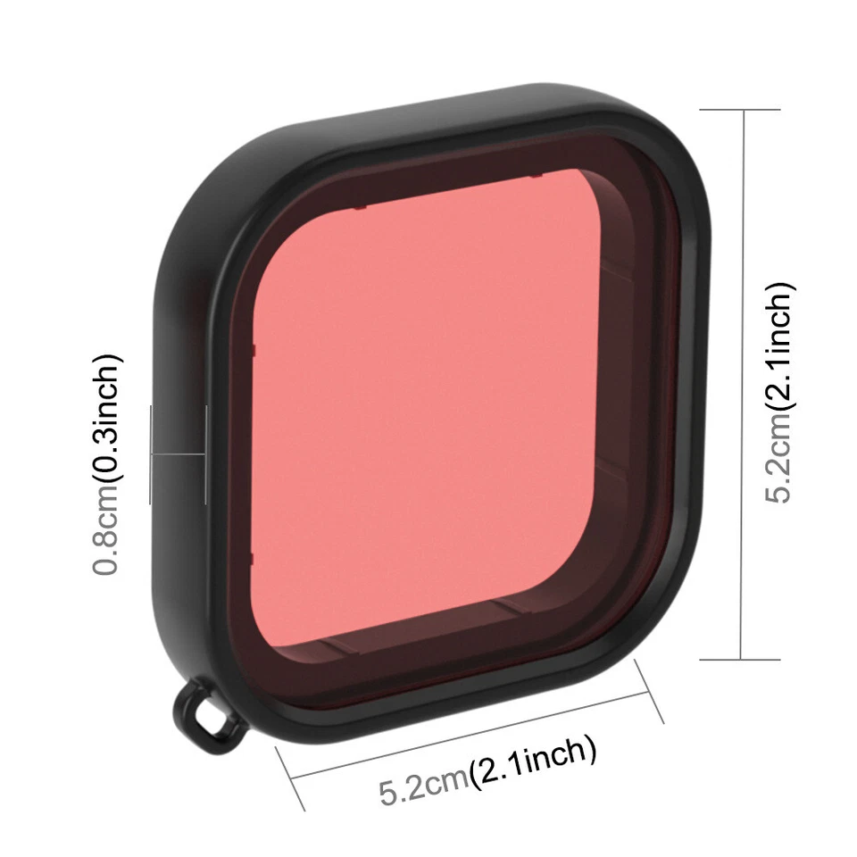 PULUZ for GoPro HERO 8 Black Square Housing Diving Color Lens Filter - Image 3 of 4