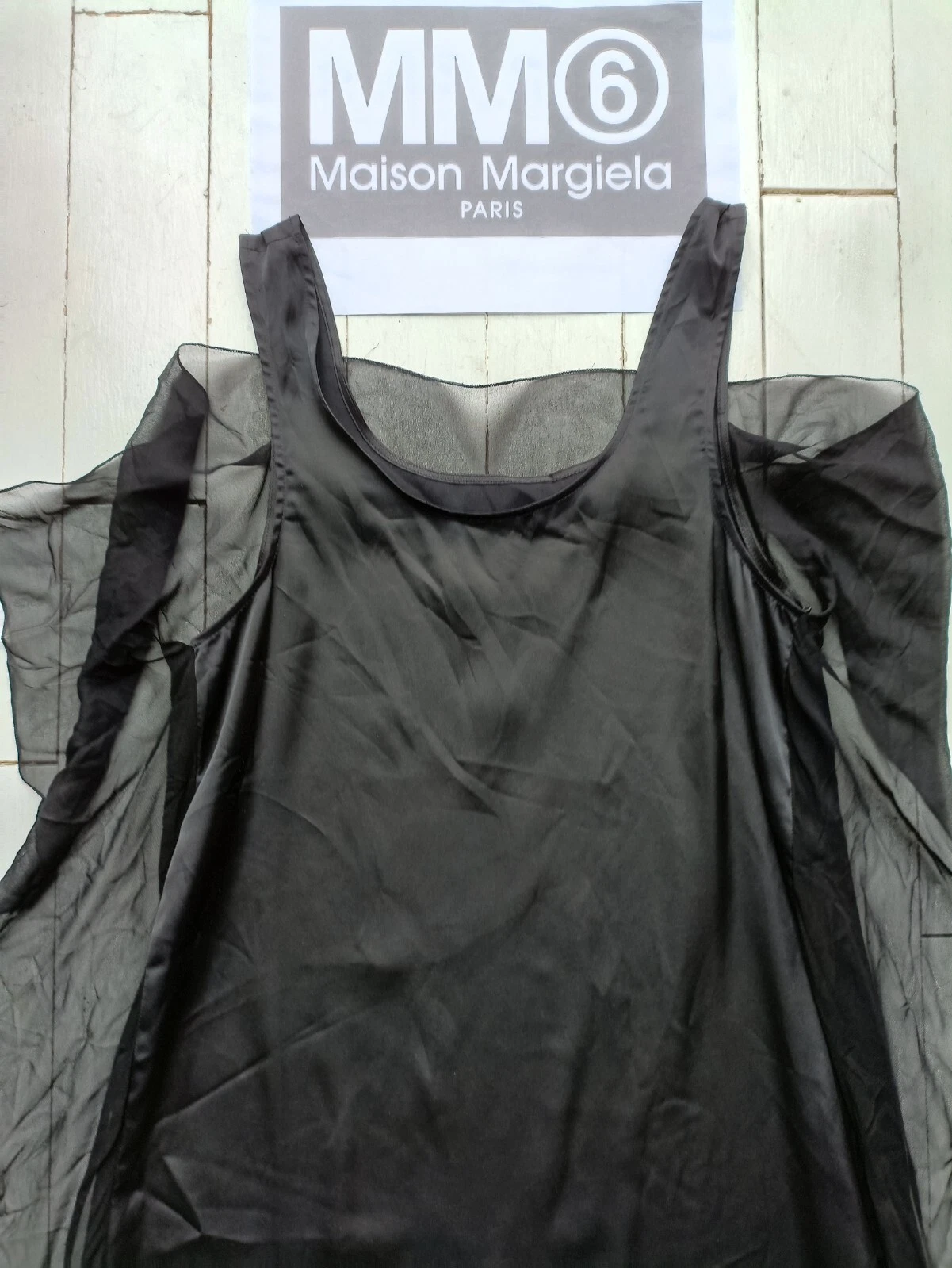 MAISON MARGIELA Maison Martin Margiela Piccolo Abito Nero LBD Taglia XS Costo STRAORDINARIO £500+