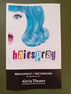 Hairspray The Musical Playbill Altria Theater Broadway Richmond 2023 John Waters