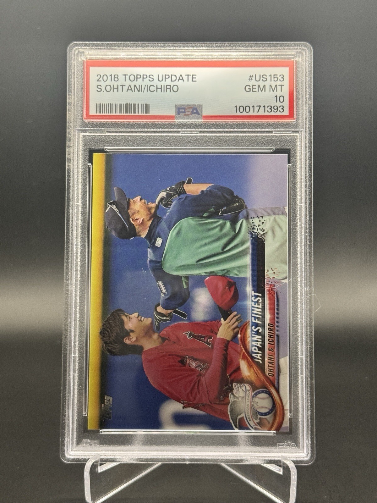 2018 Topps Update US153 SHOHEI OHTANI / ICHIRO Rookie (RC) 🔥 PSA 10 - Gem Mint