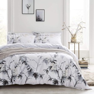 Bianca Kyoto Oriental Bamboo Leaf Floral 100 Cotton Print Duvet