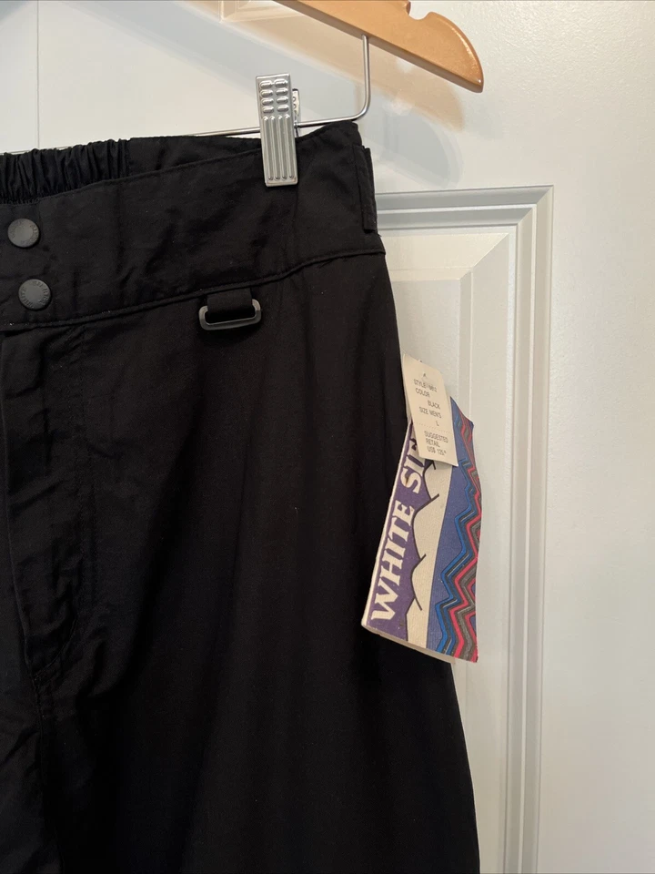 NWT VTG 1980s White Sierra Men’s L Ballistic Ski Snow Snowboard Pants Zip Sides - Image 2 of 4